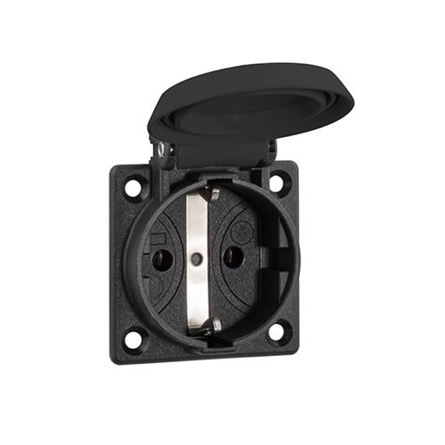 Abl prise machine 2p+r a noir ip54 50x50mm (u)