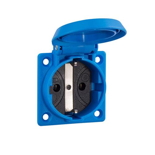 Abl prise machine 2p+r a bleu ip54 50x50mm