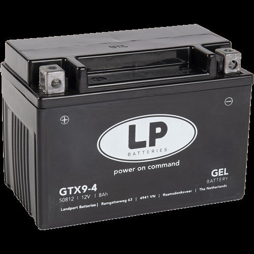 Landport Gel Battery MG GTX9-4 (YTX9-BS), y compris Zip 4-Stroke