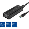 ACT Connectivité USB Hub 7 Port avec StroomAdapter