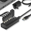 ACT Connectivité USB Hub 7 Port avec StroomAdapter