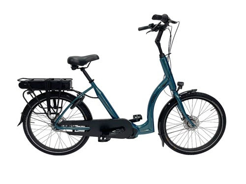Aldo 24 pouces vélo électrique à entrée basse Finestra Blue Lagoon Steps 504wh