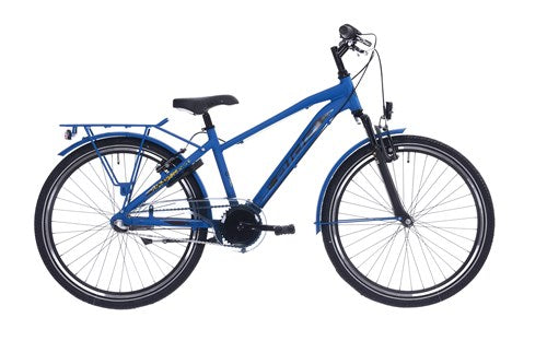 Aldo 26 pouces pic 2,0 vélo Alu 3V Matt Blue Jaune