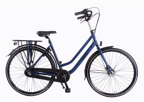 Aldo 28 pouces Strada Bicycle DS57 Azzuro Blue 3V Rollerbrake