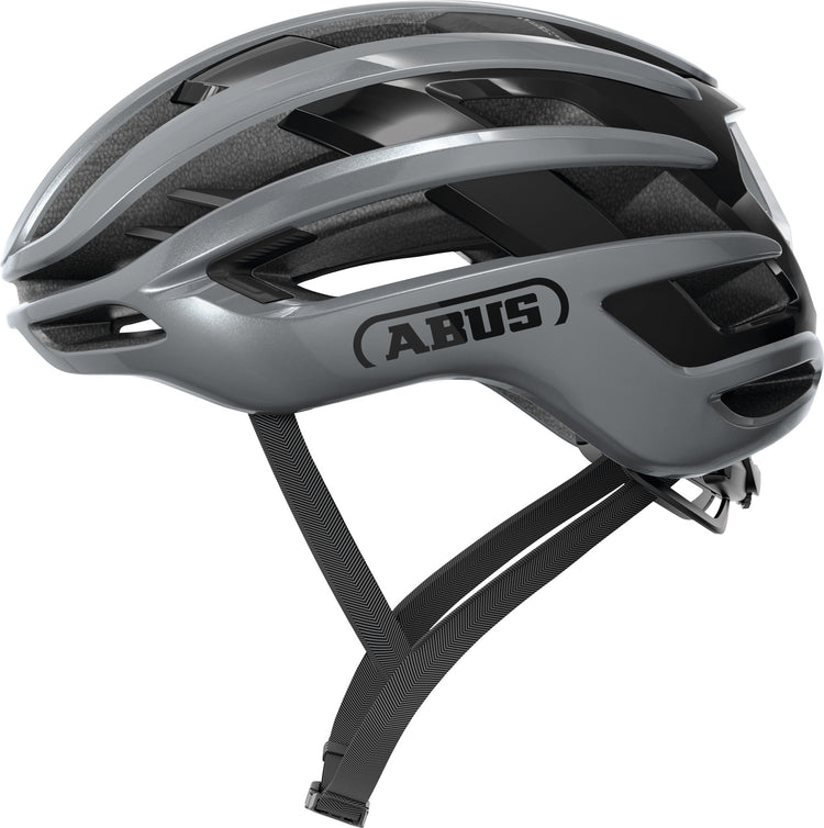 Abus casque airbreaker 2.0 graphite argent l 57-61cm
