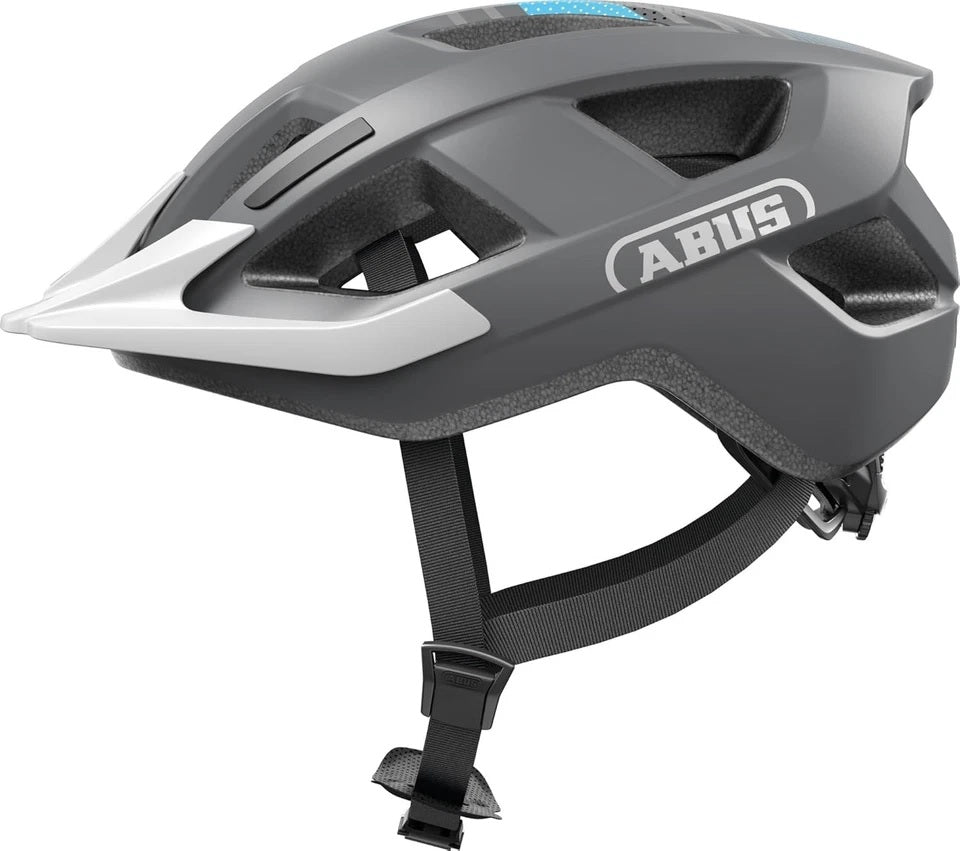 ABUS HELM ADURO 3.0 LED Race Gray M 52-58CM