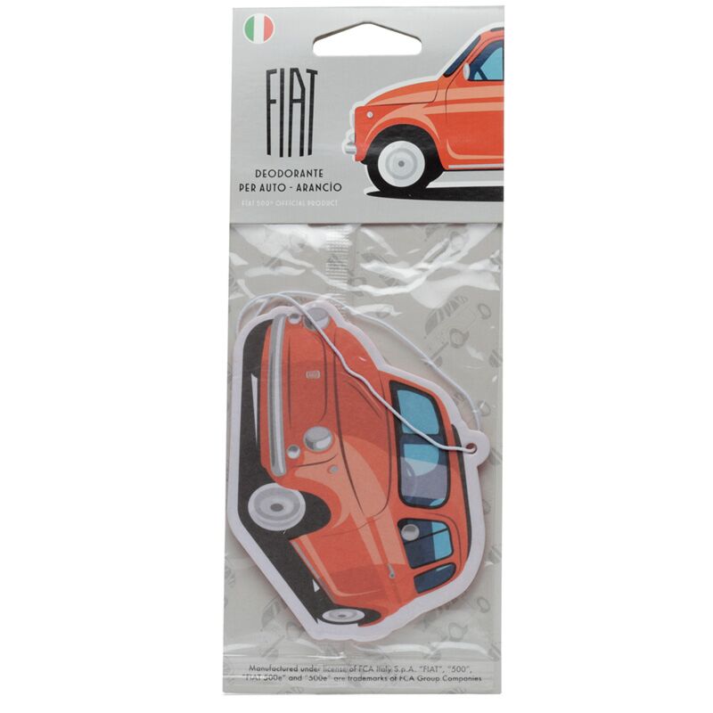 Orange - Retro Red Fiat 500 Faiilles d'air