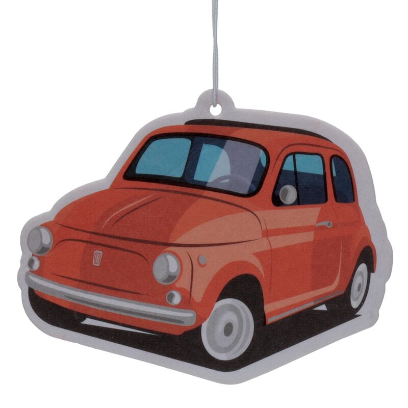 Orange - Retro Red Fiat 500 Faiilles d'air