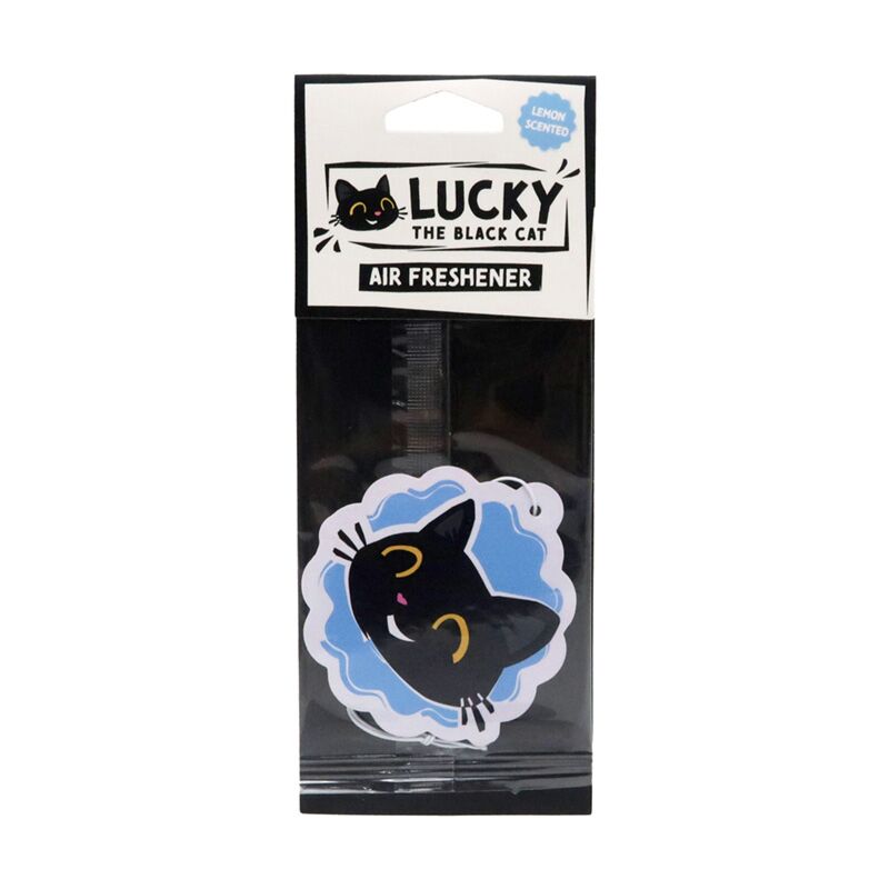 Désodorisant Lemon Lucky le visage de chat noir