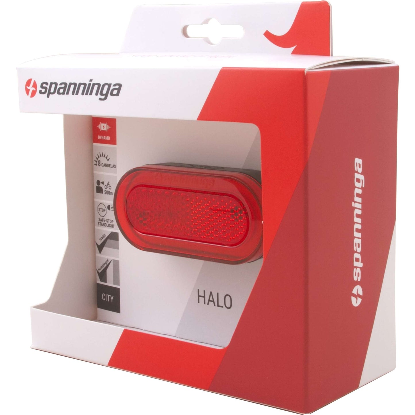 Spanninga Halo XDS Light arrière 50 mm dynamo stvzo dans la boîte