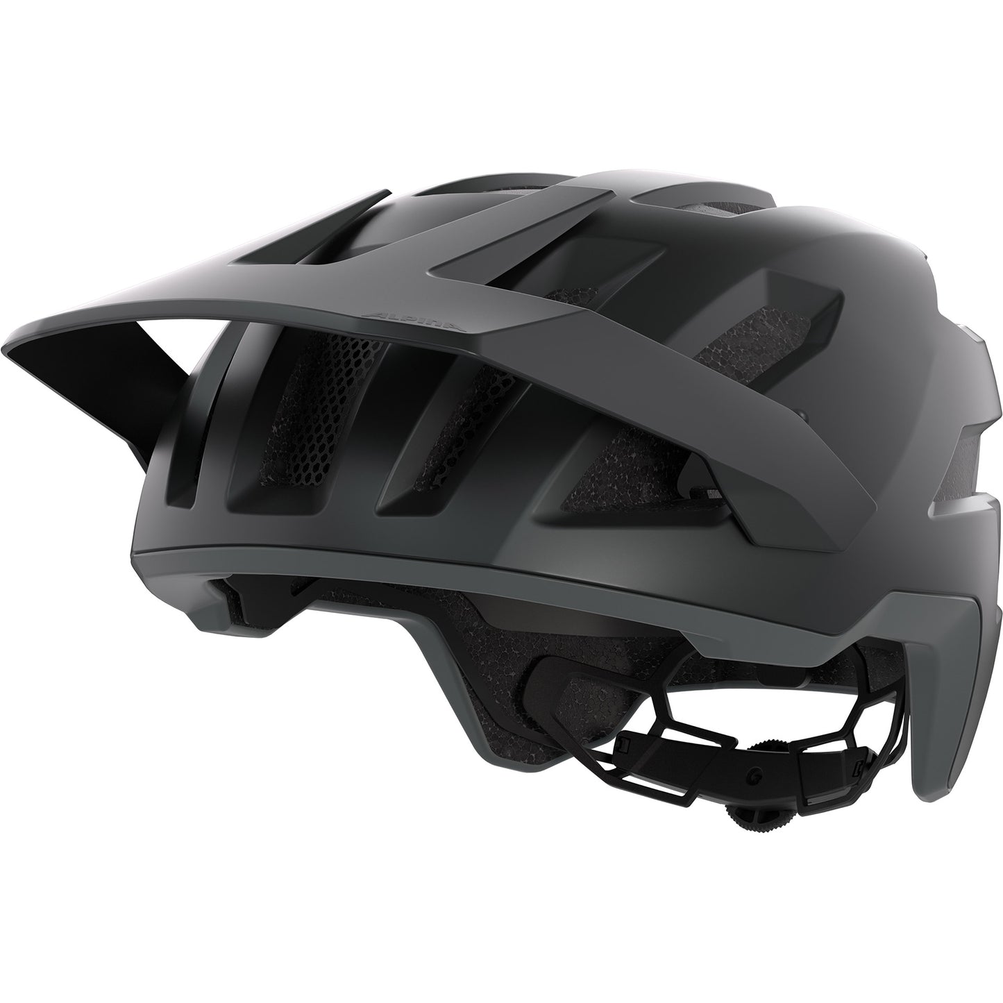 Olympic sportswear alpina sports casque vtt taunus 52-56 noir mat gris