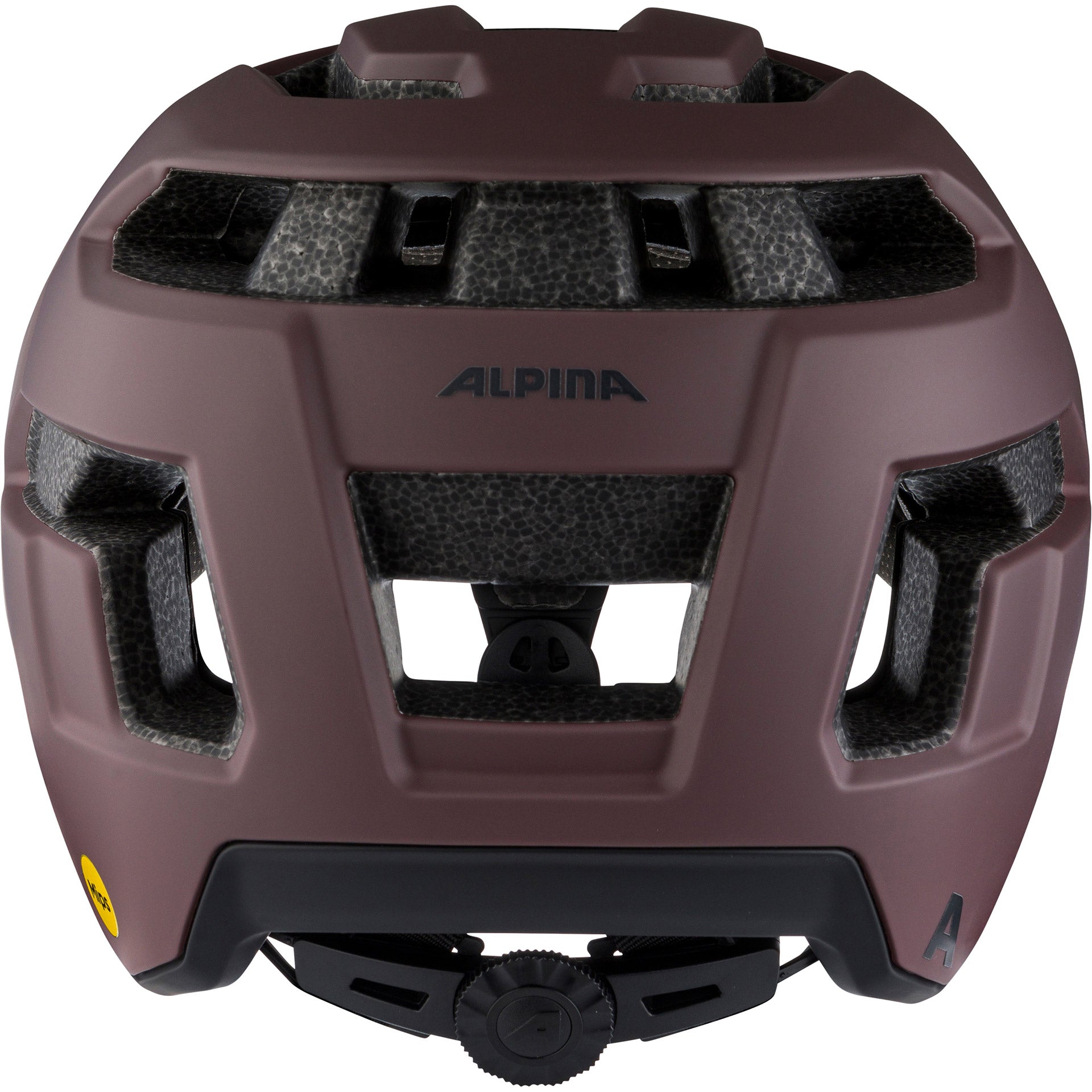 Olympic sportswear alpina sports tour casque taunus gravier mips 52-56 marron foncé mat