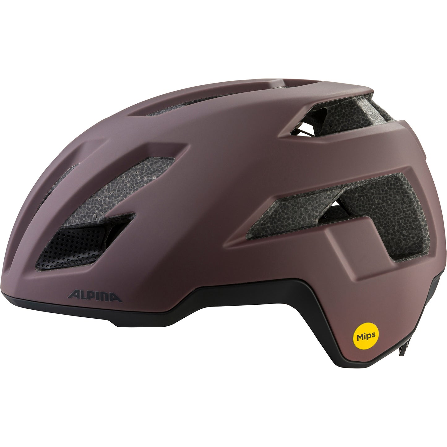 Olympic sportswear alpina sports tour casque taunus gravier mips 52-56 marron foncé mat