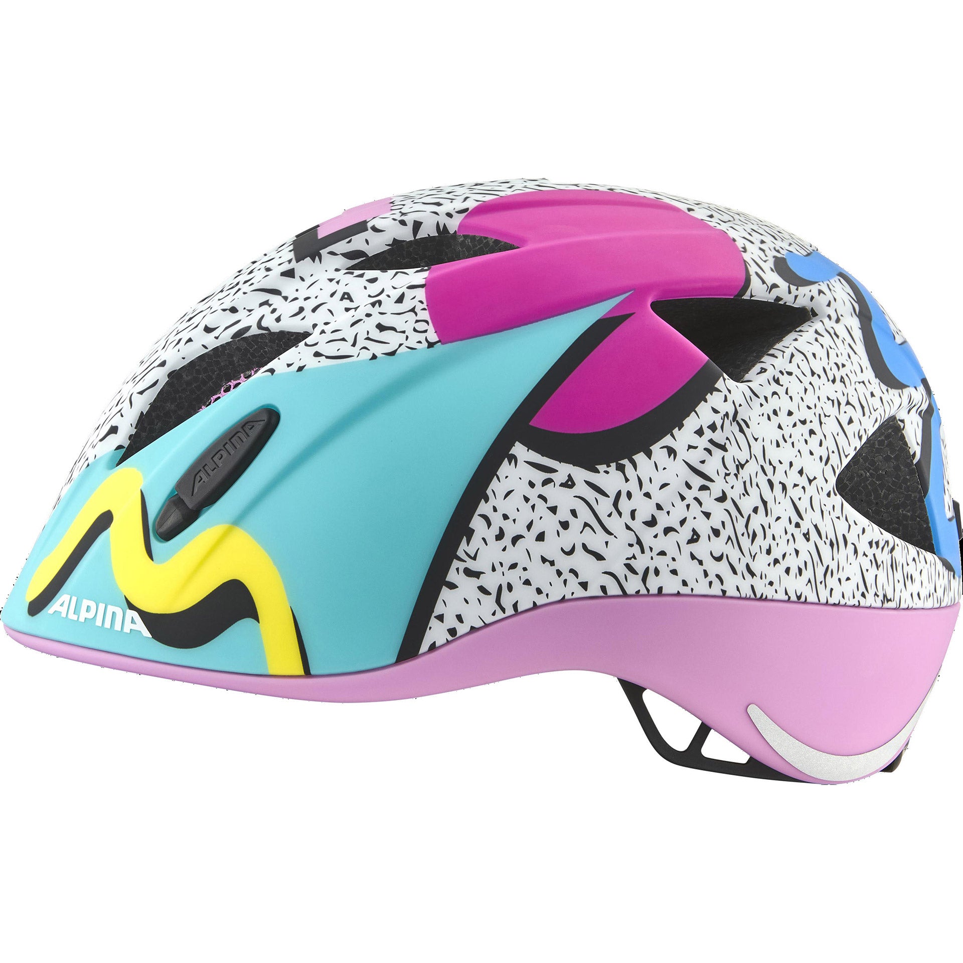 Olympic sportswear alpina sports casque pour enfants ximo flash retro 47-51 mat