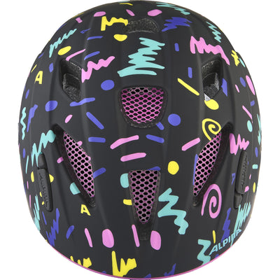 Olympic sportswear alpina sports casque pour enfants ximo flash noir-confetti 47-51 mat