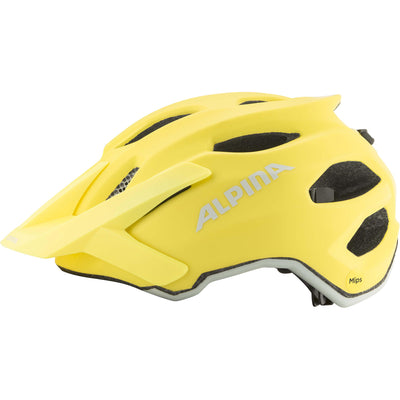 Vêtements de sport olympiques alpina sports casque pour enfants apax jr. mips 51-56 jaune mat