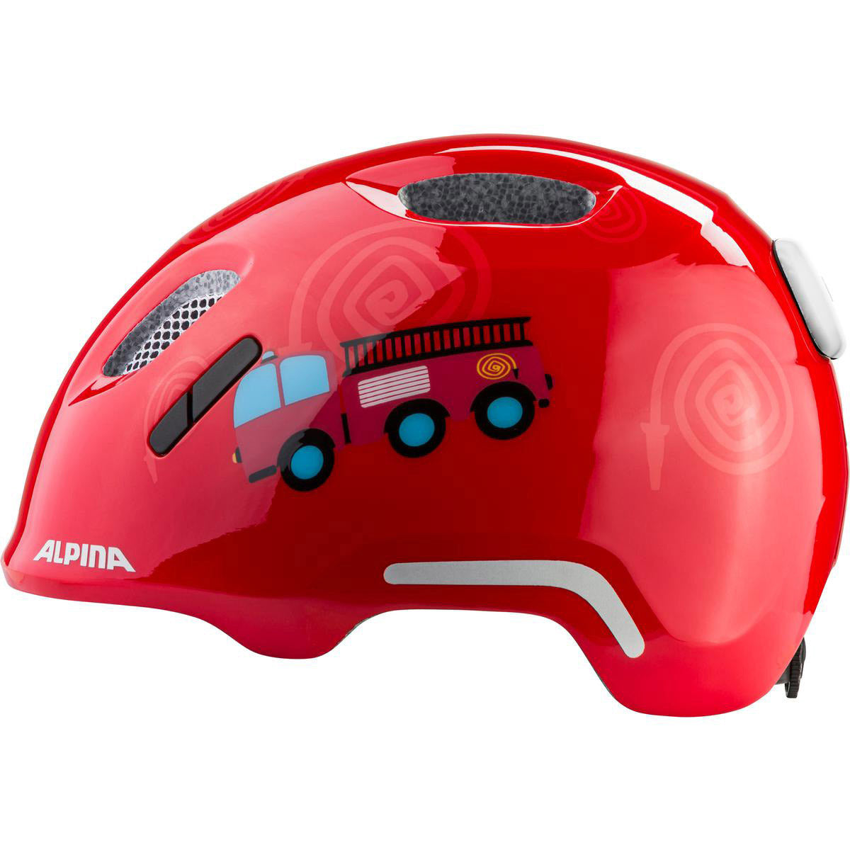 Vêtements de sport olympiques alpina sports casque pour enfants ximo 2 flash pompier 49-54 gl.