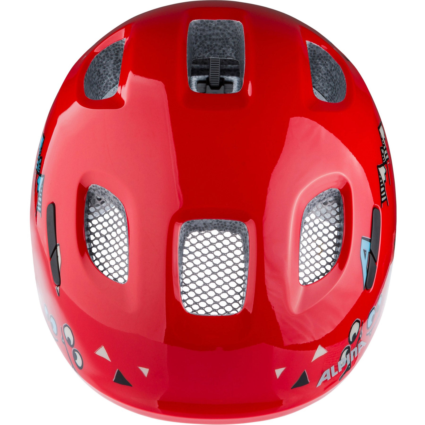Olympic sportswear alpina sports casque pour enfants ximo 2 rouge sourire 47-51 brillant