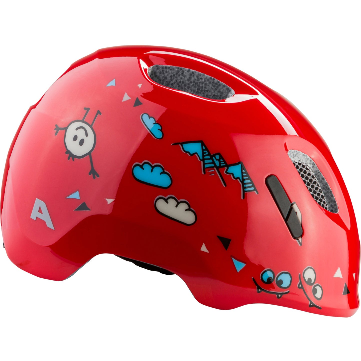 Olympic sportswear alpina sports casque pour enfants ximo 2 rouge sourire 49-54 brillant