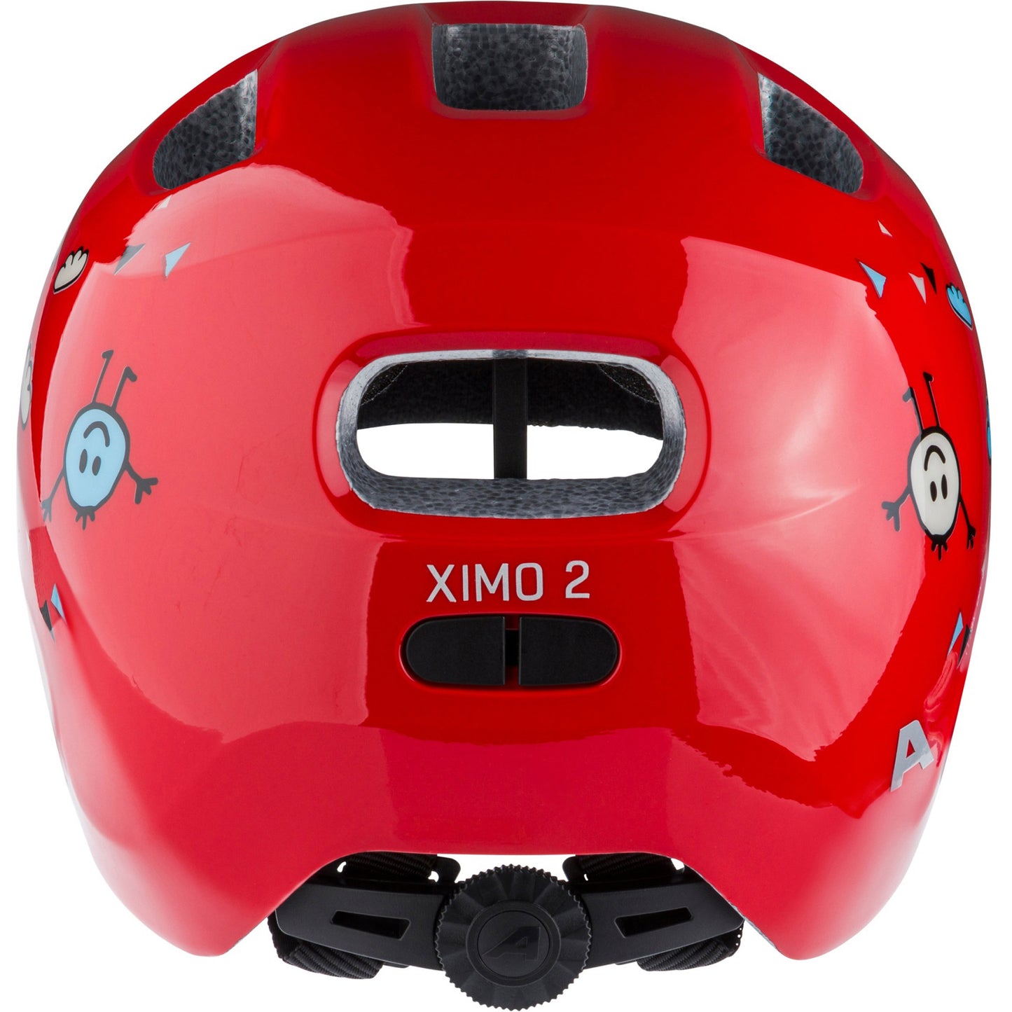 Olympic sportswear alpina sports casque pour enfants ximo 2 rouge sourire 49-54 brillant