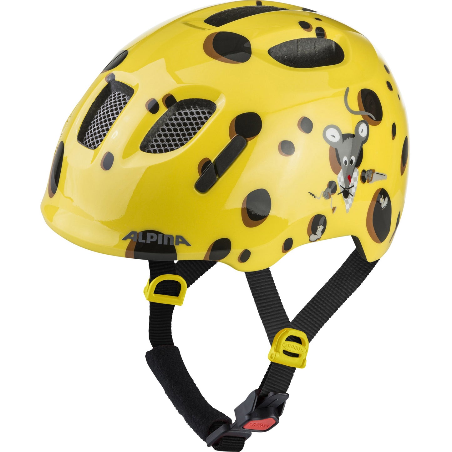 Olympic sportswear alpina sports casque pour enfants ximo 2 jaune gouda 45-49 brillant