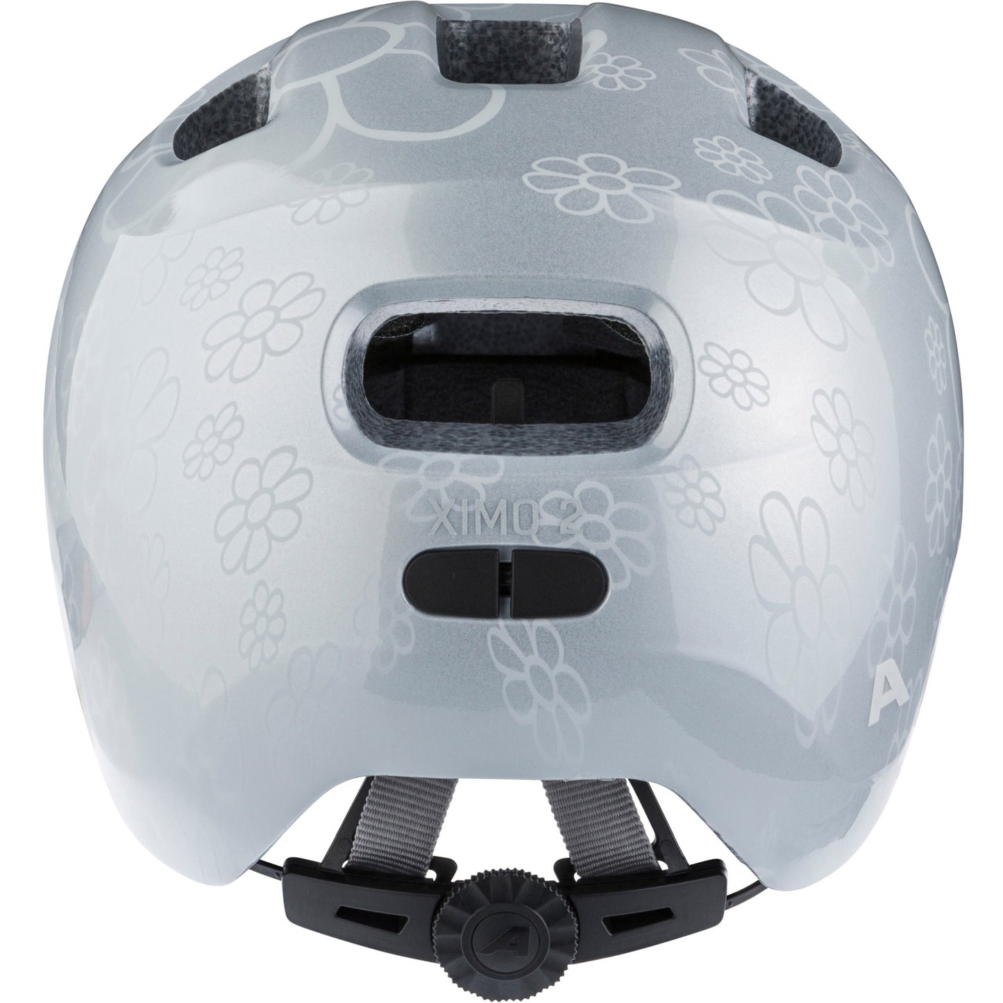 Olympic sportswear alpina sports casque pour enfants ximo 2 argent fower 45-49 brillant