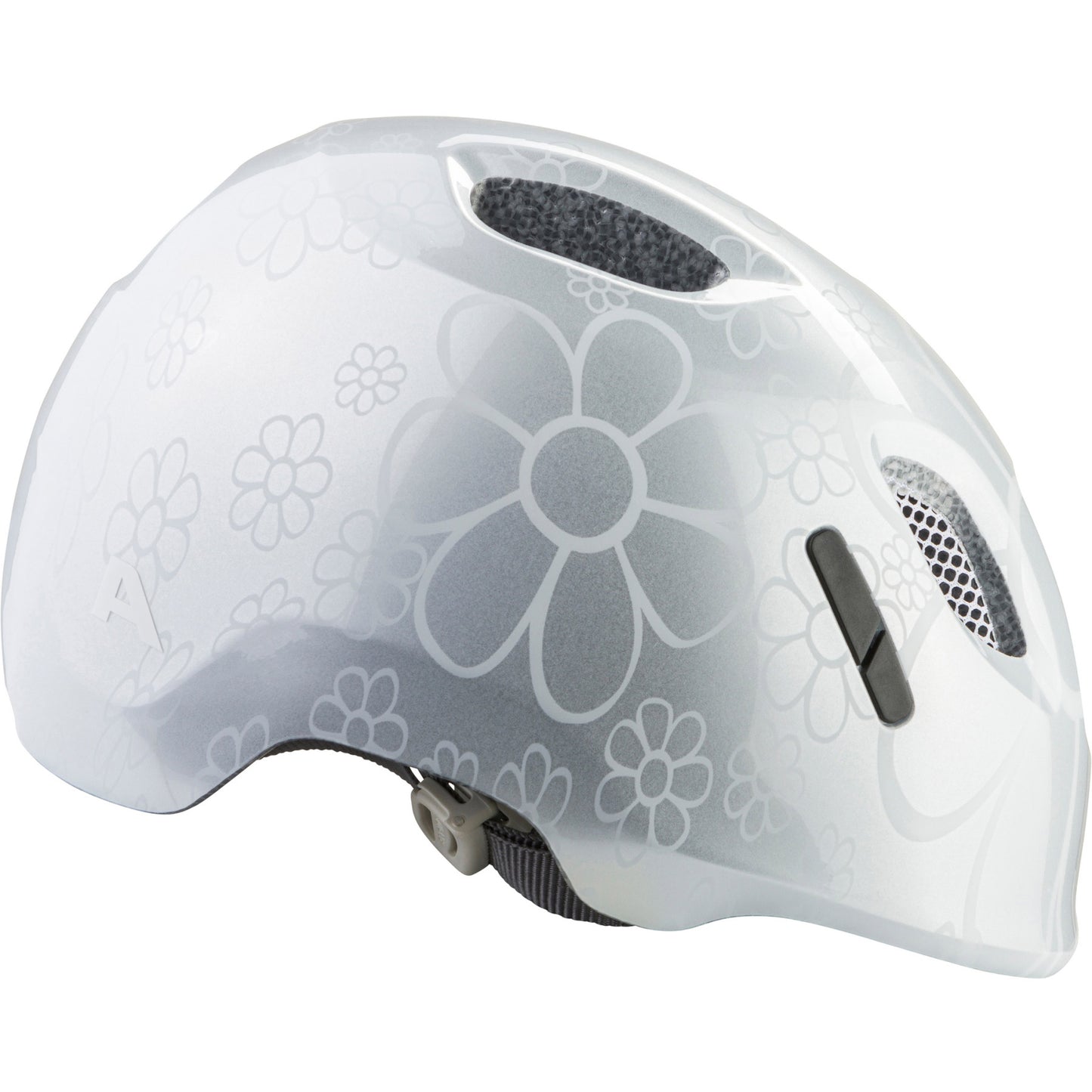 Olympic sportswear alpina sports casque pour enfants ximo 2 argent fower 45-49 brillant