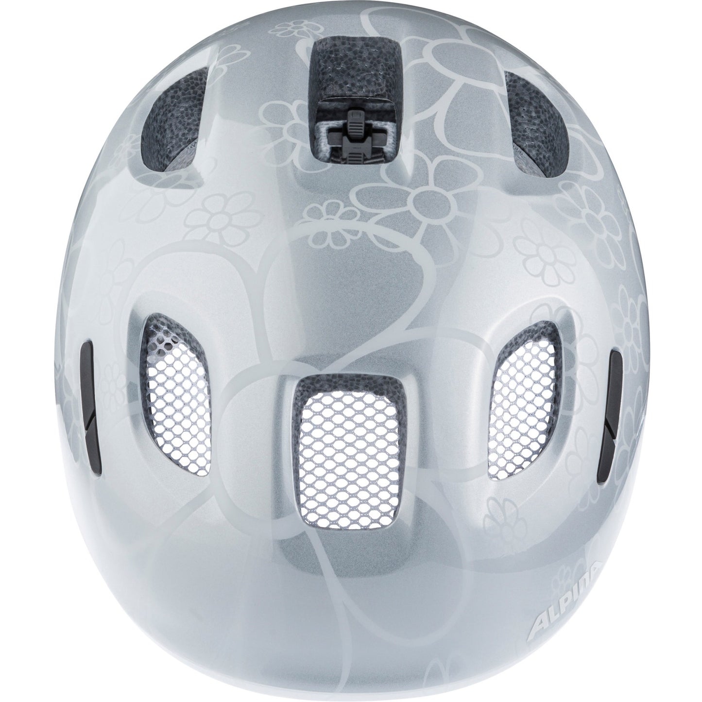 Olympic sportswear alpina sports casque pour enfants ximo 2 argent fower 45-49 brillant