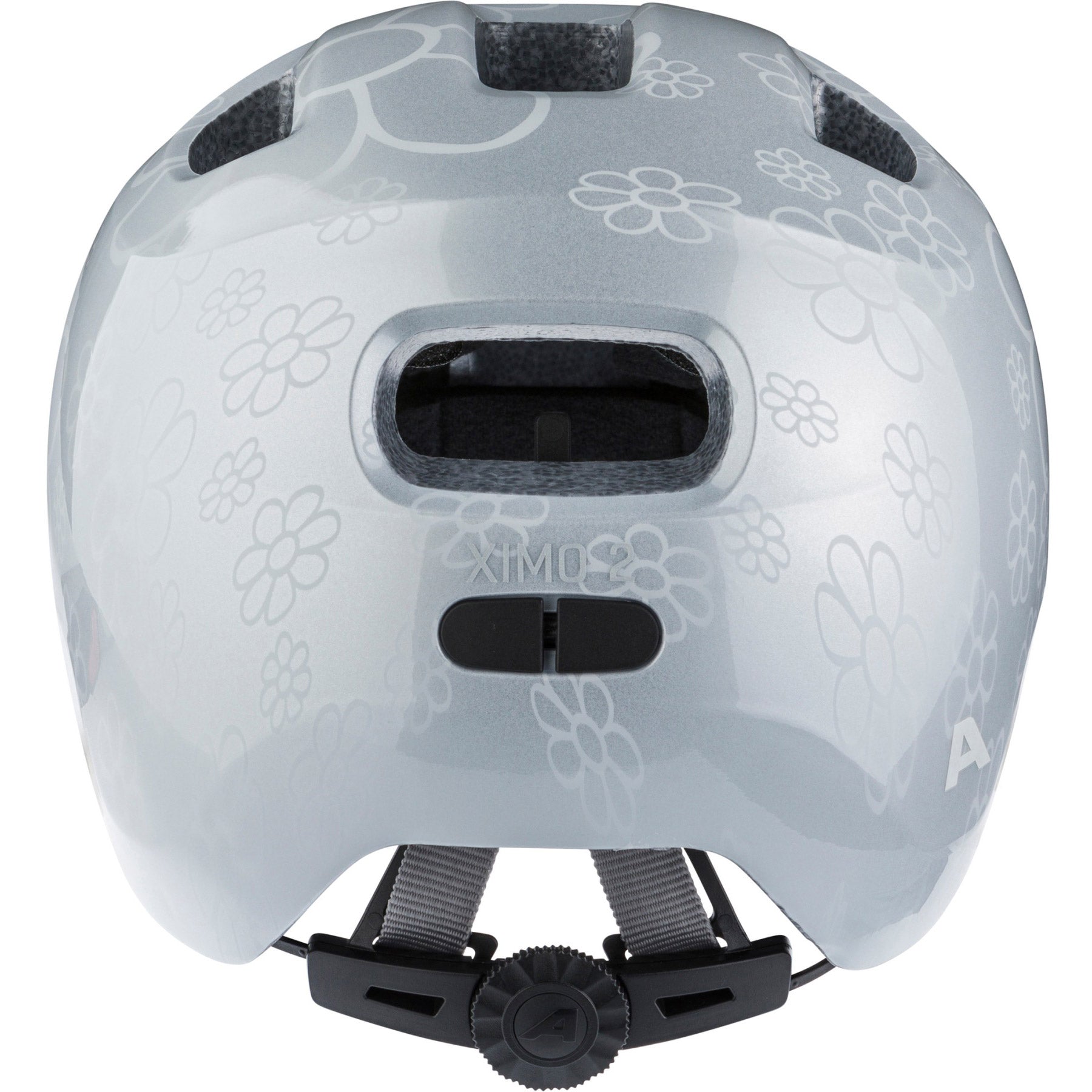 Olympic sportswear alpina sports casque pour enfants ximo 2 argent fower 49-54 brillant