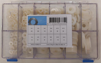 Assortiment d'anneaux d125+d9021 nylon