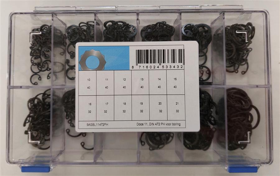 Assortiment de bagues de retenue d'essieu d471