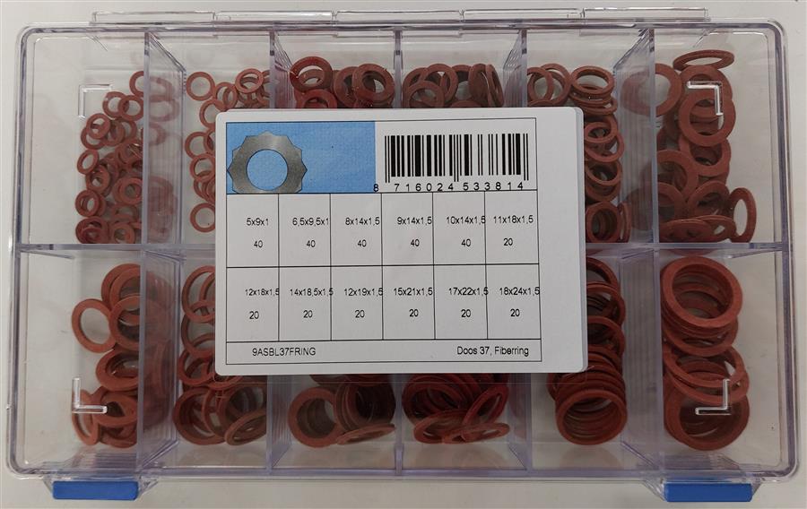 Assortiment d'anneaux fibre