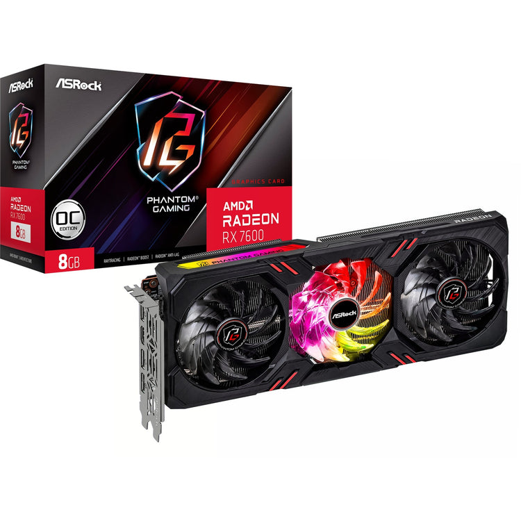 ASROCK RADEON RX 7600 Phantom Gaming 8 Go OC