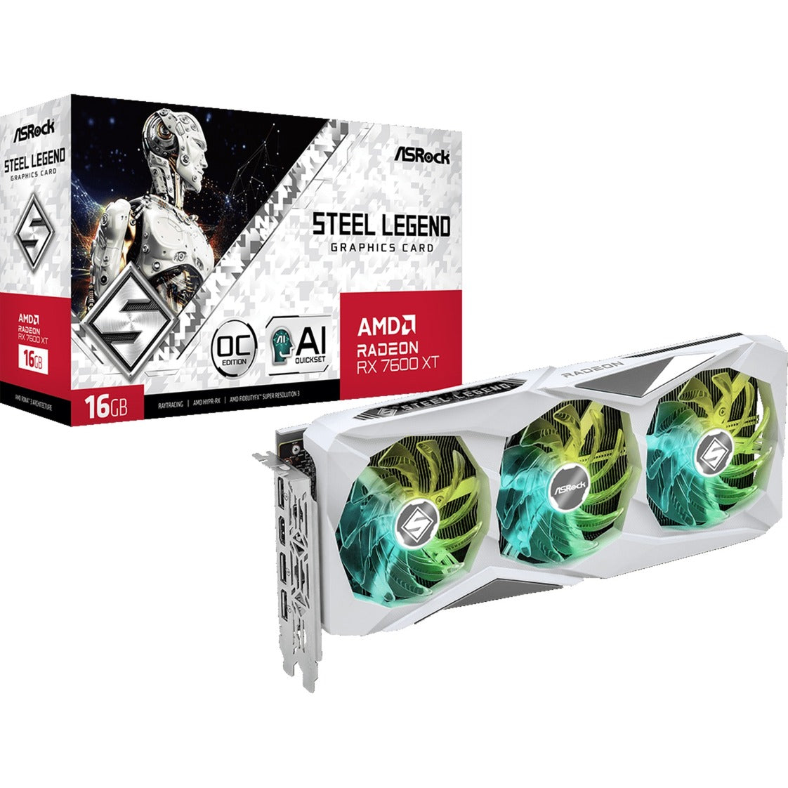 ASROCK RADEON RX 7600 XT LEGEND 16 Go OC