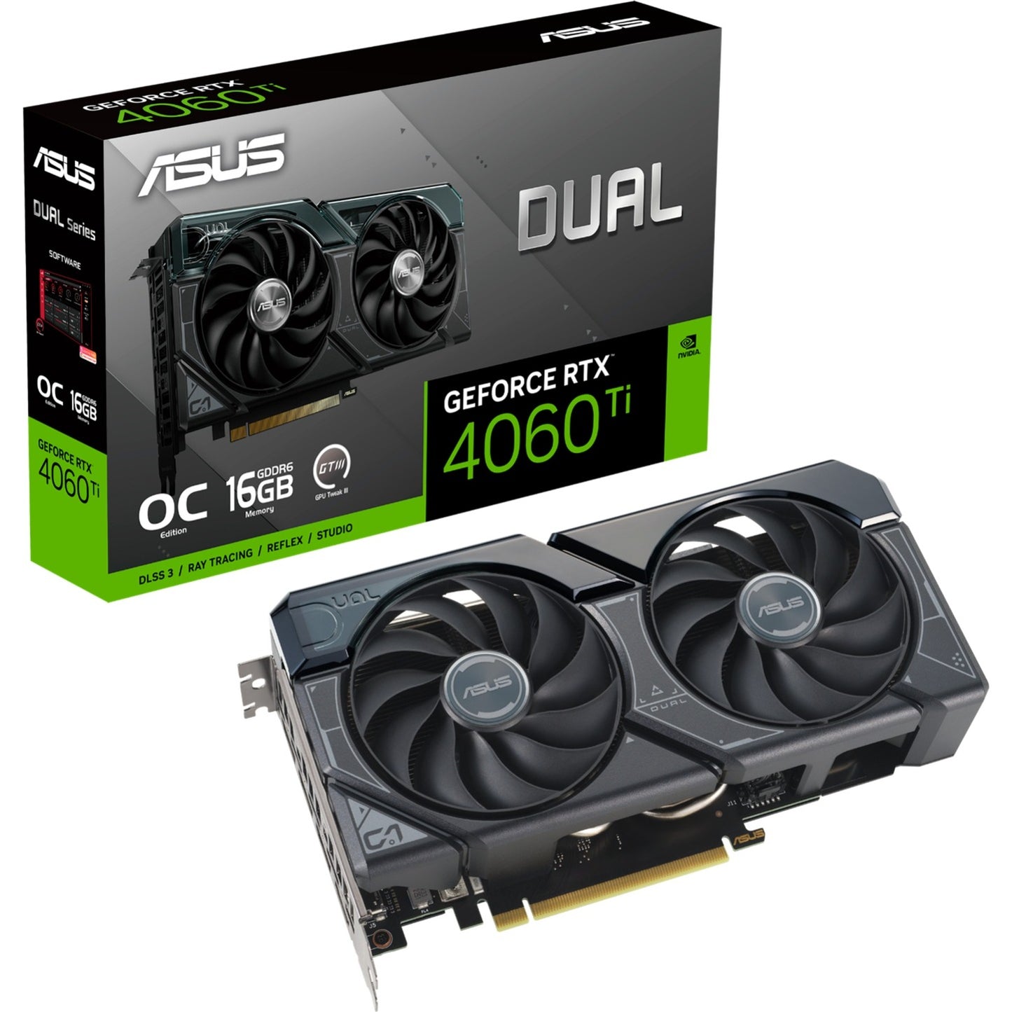 ASUS DUAL GeForce RTX 4060 Ti OC Edition 16 Go GDDR6
