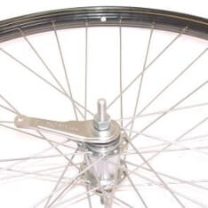 Roue arrière Roland 28 x 1 1 2 shimano rn v38 noir zinc spk