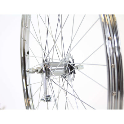 Roue arrière Roland 28 x 1 3 8 SHIM HL32 ALU RIM SPK en acier inoxydable