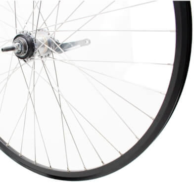 Roue arrière Roland 28 Nexus 3 RN ZAC2000 noire en acier inoxydable SPK