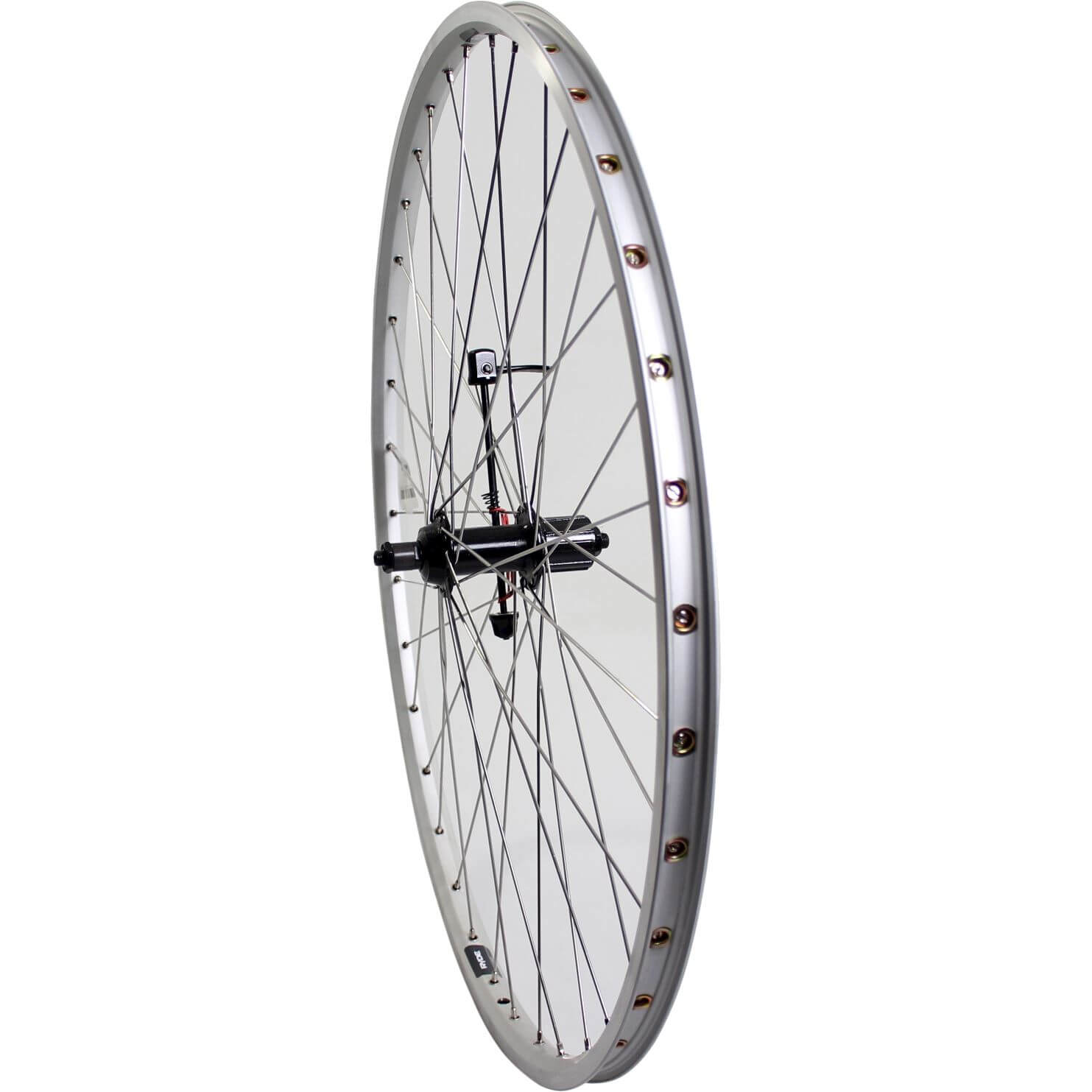 Roue arrière Roland 28 Outage Cass 7V ZAC19 en acier inoxydable en argent SPK