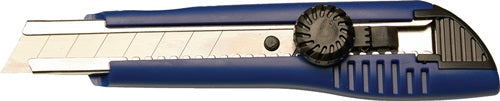 Couteau sécable Promat tecwerk | largeur de lame 18 mm longueur 167 mm | avec roue de blocage en plastique - 4000817752