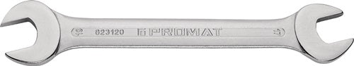 Clé à fourche double Promat tecwerk | 10 x 11 mm longueur 152 mm | chromé - 4000823104