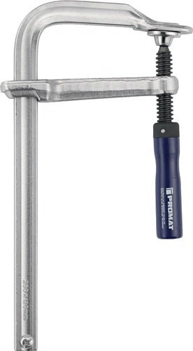 Serre-joint à vis tout acier Promat tecwerk | envergure 250 mm plage de travail 120 mm | manche en bois - 4000831454