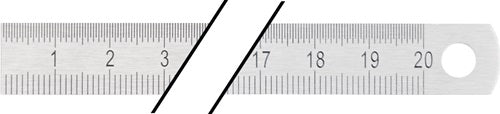 Règle en acier Promat tewerk | longueur 1000 mm | acier flexible | répartition b = mm 1 2 mm - 4000858764