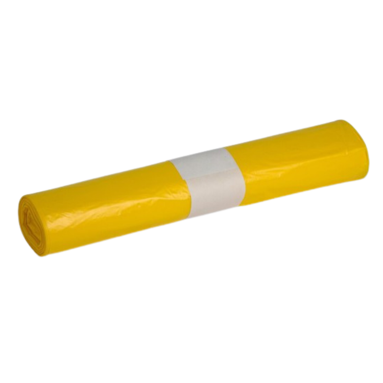 Sac poubelle jaune 58x100cm t23 (25x 20 pièces)
