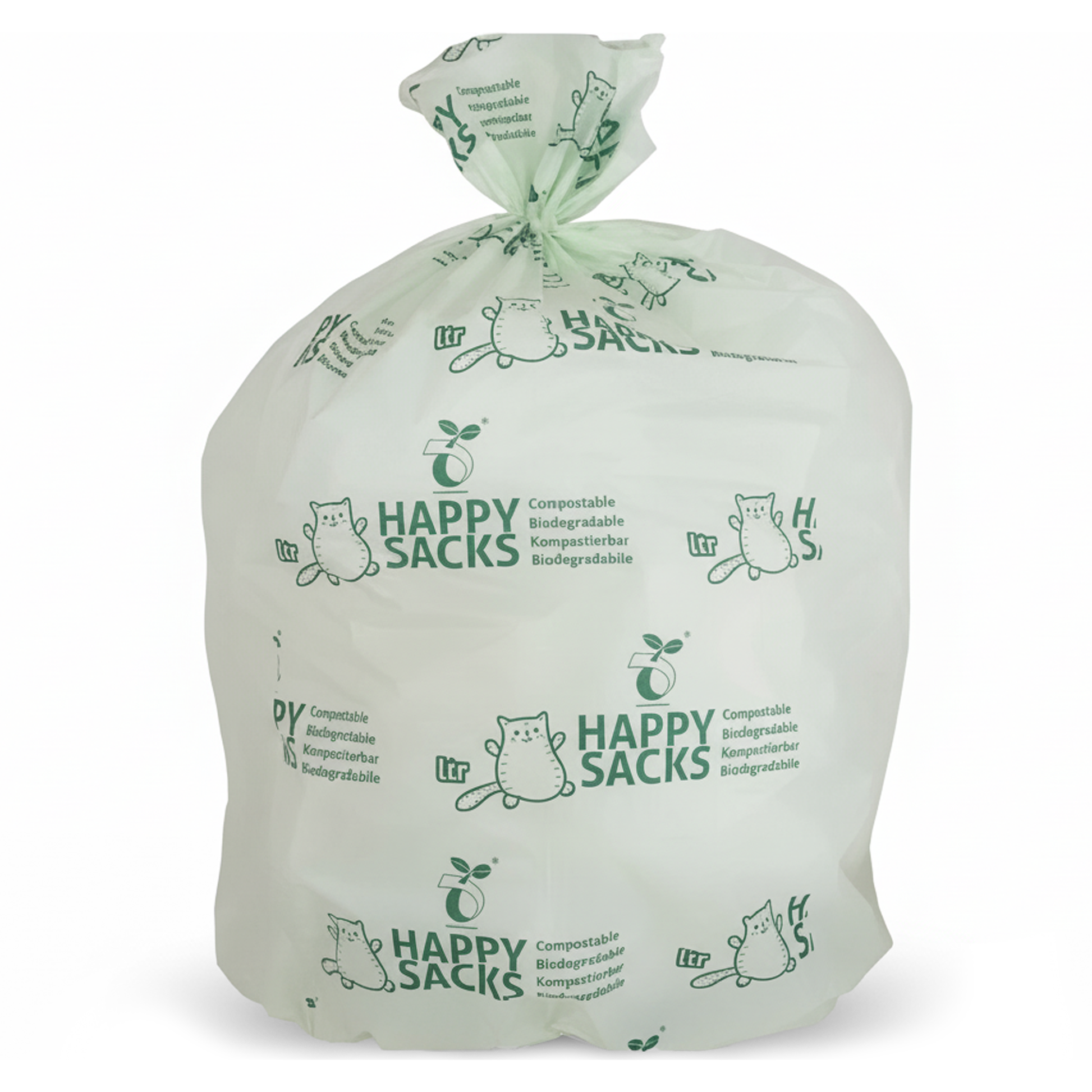 Sacs de sacs heureux sacs biodégradables 30 litres 10 pcs.