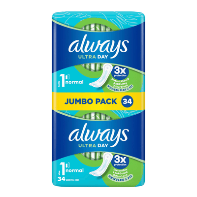 Serviettes hygiéniques toujours ultra normales (34 pièces)