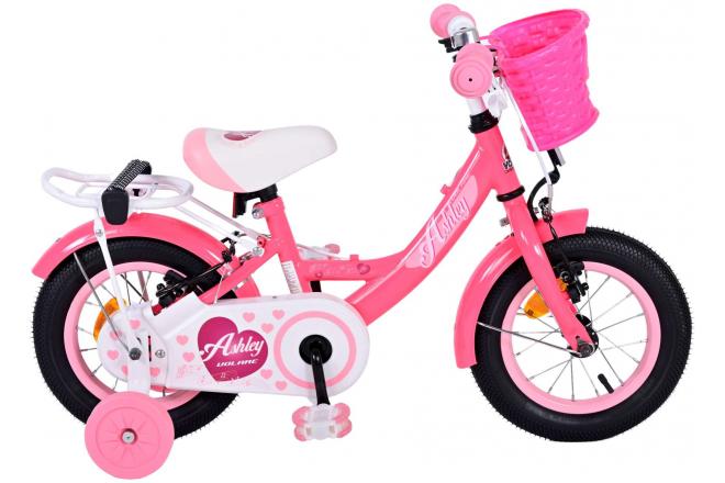 Volare Ashley Children's Bicycle - Girls - 12 pouces - Rose Red - deux freins à main