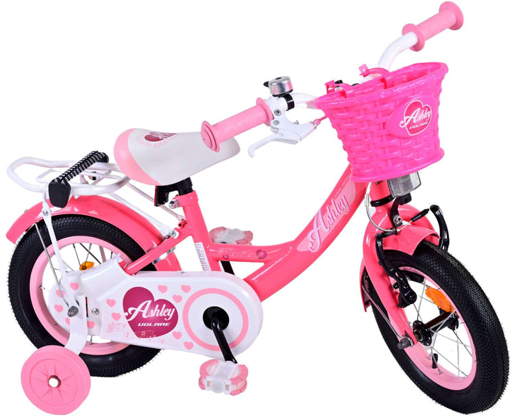 Volare Ashley Children's Bicycle - Girls - 12 pouces - Rose rouge