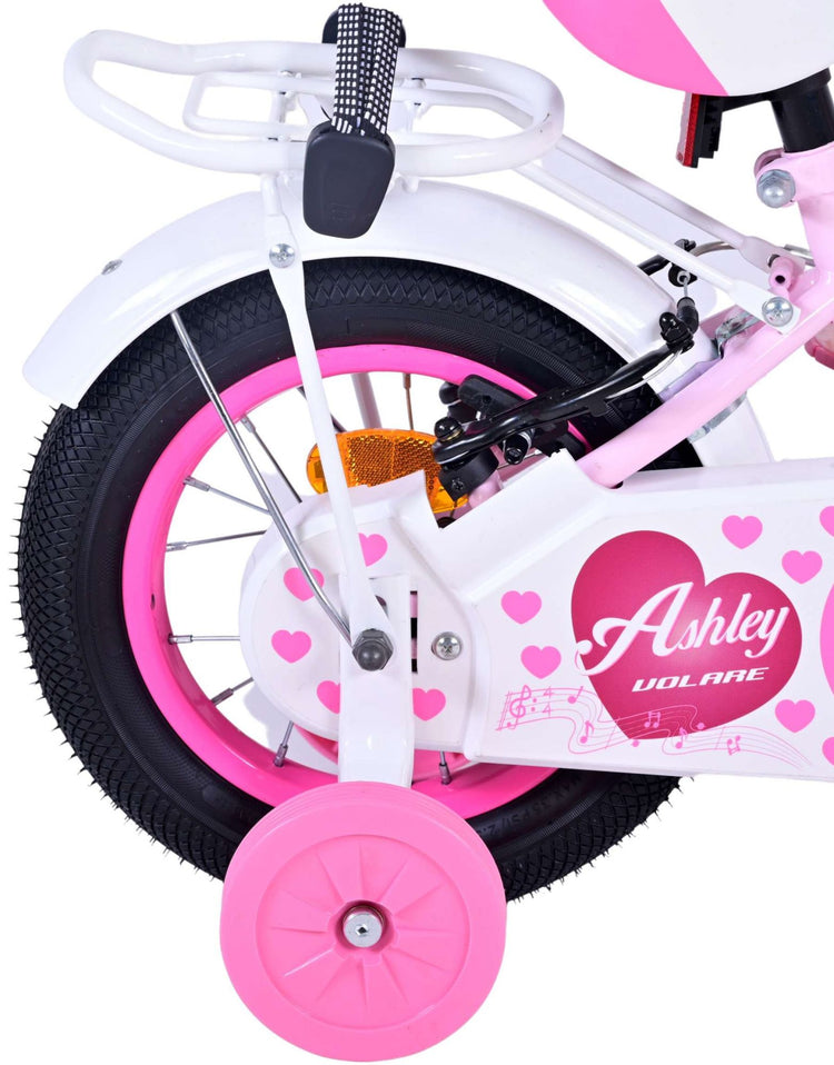 Volare Ashley Children's Bicycle - Girls - 12 pouces - Pink - deux freins à main