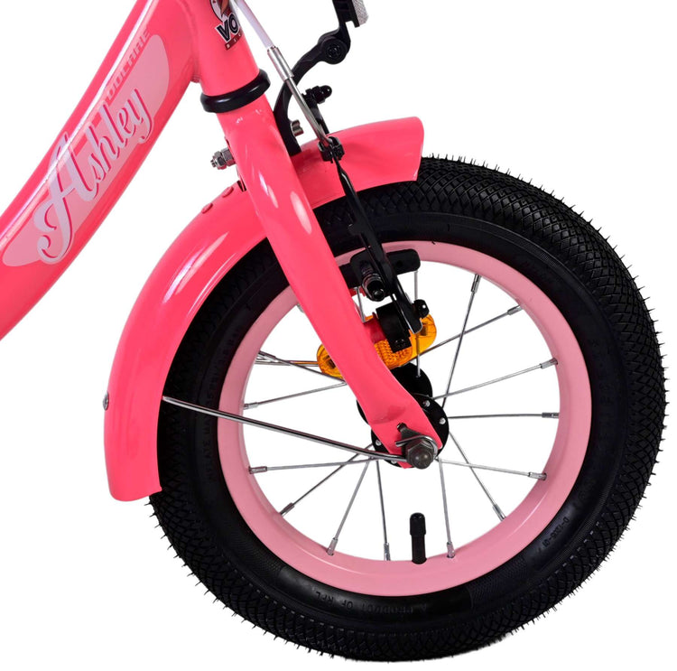 Volare Ashley Children's Bicycle - Girls - 12 pouces - Rose rouge